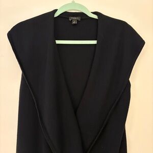 Ann Taylor Black Cardigan Vest.
